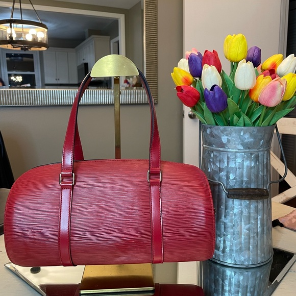 Louis Vuitton red EPI leather Soufflot - Picture 3 of 14